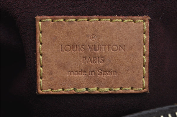 Authentic Louis Vuitton Monogram Montaigne MM 2Way Hand Bag M41056 LV 5193J