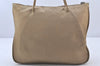 Authentic PRADA Vintage Nylon Tessuto Shoulder Hand Bag Purse Beige 5193K