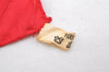 Authentic HERMES Pleats Scarf "Gaucho par Hermes Paris" Silk Red 5194I