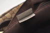 Authentic GUCCI Abbey Shoulder Tote Bag GG Canvas Leather 130739 Brown 5194J