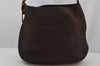 Authentic GUCCI Horse Buckle Shoulder Tote Bag Leather 296880 Brown 5196J