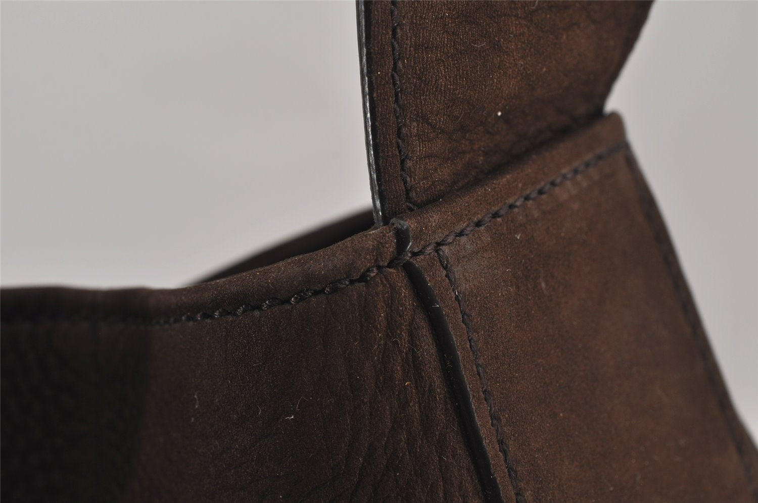 Authentic GUCCI Horse Buckle Shoulder Tote Bag Leather 296880 Brown 5196J