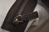 Authentic GUCCI Horse Buckle Shoulder Tote Bag Leather 296880 Brown 5196J