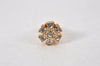 Authentic Christian Dior Vintage Earrings Rhinestone Gold Tone CD 5196K