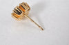 Authentic Christian Dior Vintage Earrings Rhinestone Gold Tone CD 5196K