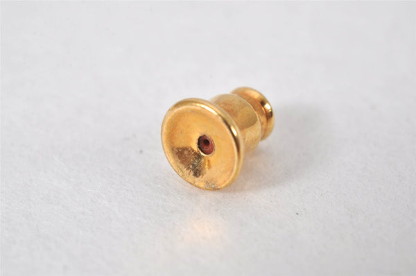 Authentic Christian Dior Vintage Earrings Rhinestone Gold Tone CD 5196K