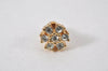 Authentic Christian Dior Vintage Earrings Rhinestone Gold Tone CD 5196K