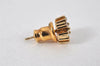 Authentic Christian Dior Vintage Earrings Rhinestone Gold Tone CD 5196K