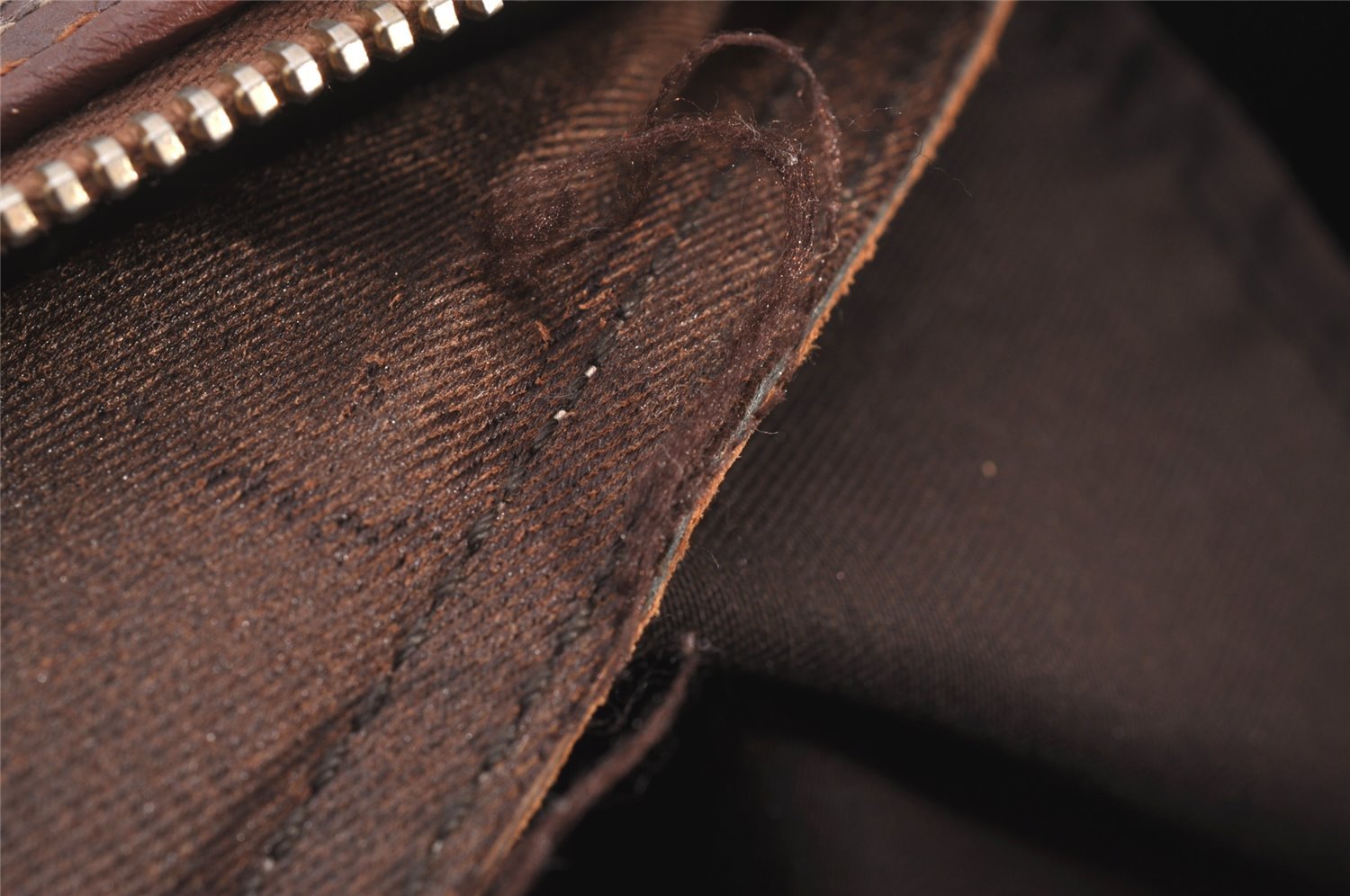 Authentic GUCCI Vintage Hand Boston Bag GG PVC Leather 189899 Brown 5199I