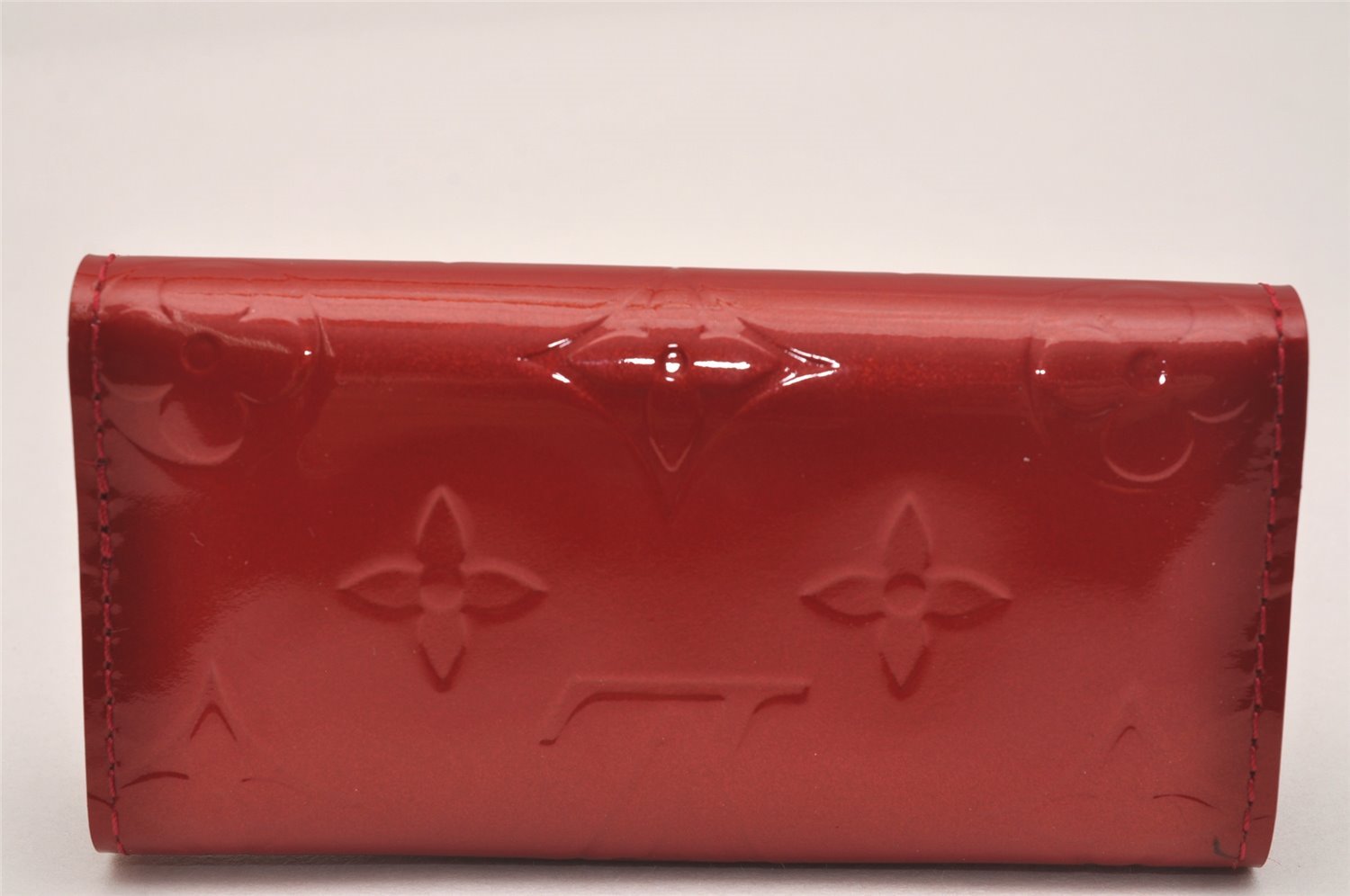 Auth Louis Vuitton Vernis Multicles 4 Four Hooks Key Case M91976 Red Box 5199J