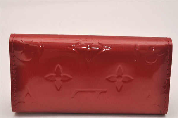 Auth Louis Vuitton Vernis Multicles 4 Four Hooks Key Case M91976 Red Box 5199J