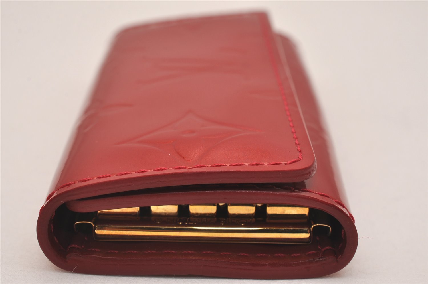 Auth Louis Vuitton Vernis Multicles 4 Four Hooks Key Case M91976 Red Box 5199J