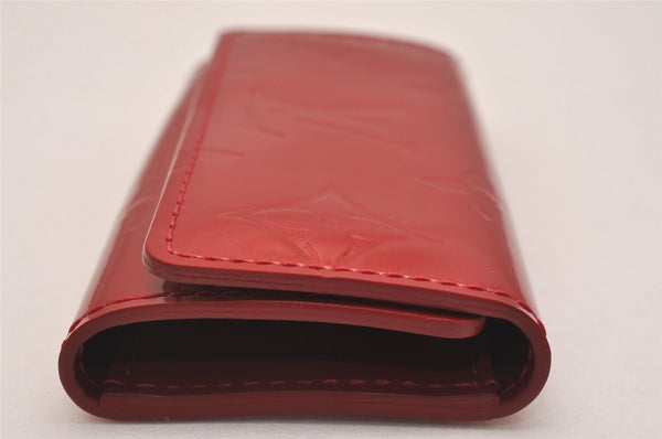 Auth Louis Vuitton Vernis Multicles 4 Four Hooks Key Case M91976 Red Box 5199J