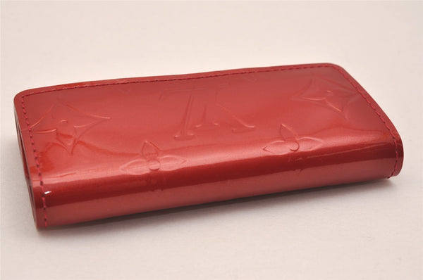 Auth Louis Vuitton Vernis Multicles 4 Four Hooks Key Case M91976 Red Box 5199J