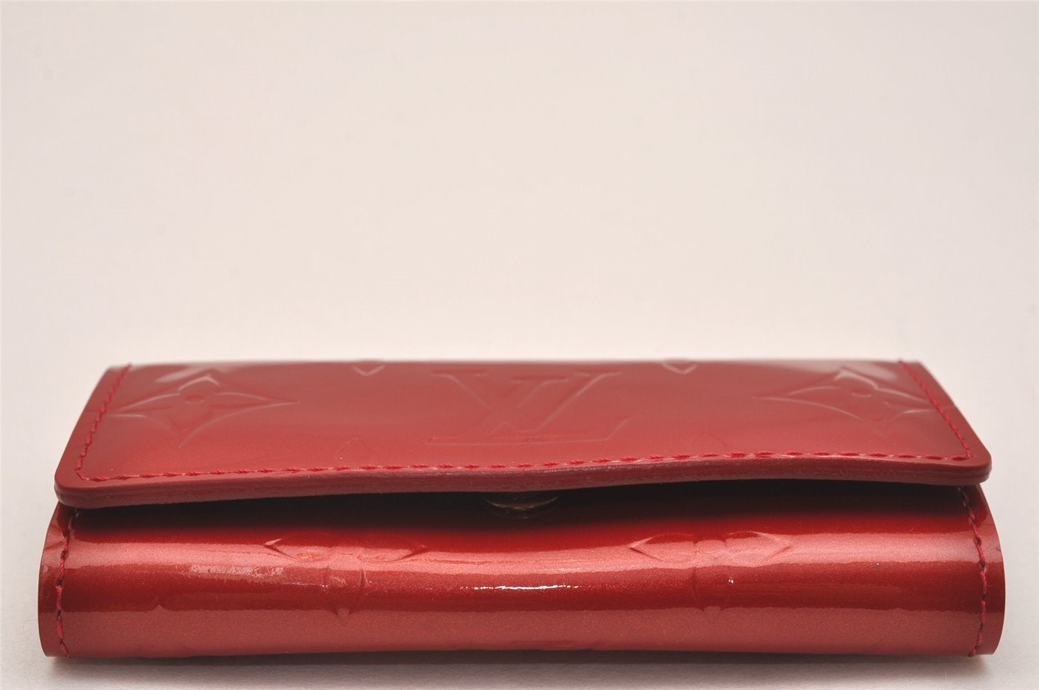 Auth Louis Vuitton Vernis Multicles 4 Four Hooks Key Case M91976 Red Box 5199J