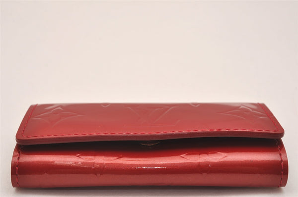 Auth Louis Vuitton Vernis Multicles 4 Four Hooks Key Case M91976 Red Box 5199J