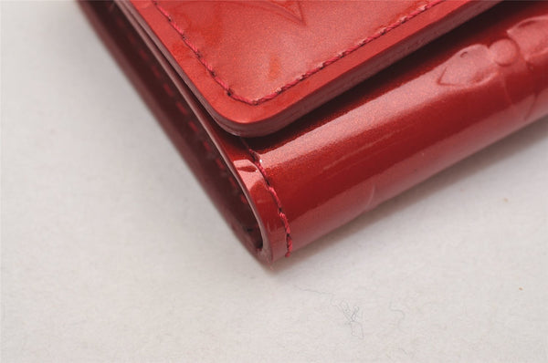 Auth Louis Vuitton Vernis Multicles 4 Four Hooks Key Case M91976 Red Box 5199J