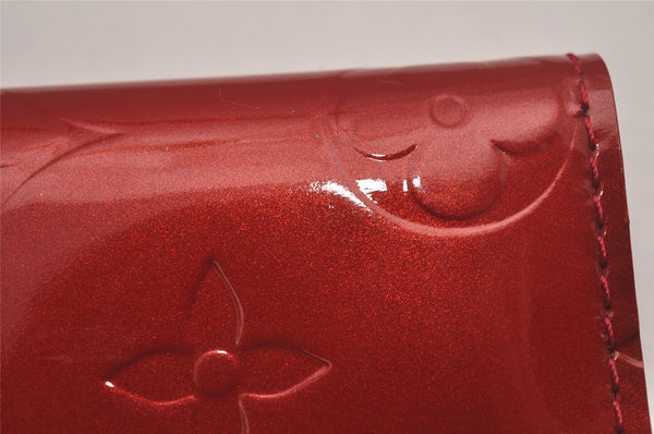 Auth Louis Vuitton Vernis Multicles 4 Four Hooks Key Case M91976 Red Box 5199J