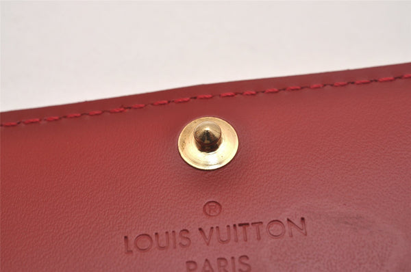 Auth Louis Vuitton Vernis Multicles 4 Four Hooks Key Case M91976 Red Box 5199J