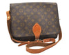 Authentic Louis Vuitton Monogram Cartouchiere GM Shoulder Bag Old Model 5199K