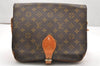 Authentic Louis Vuitton Monogram Cartouchiere GM Shoulder Bag Old Model 5199K