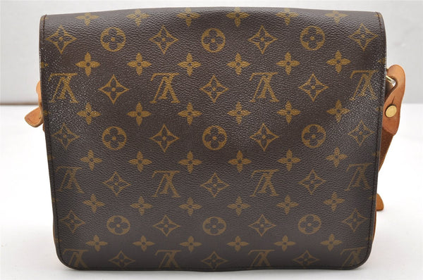 Authentic Louis Vuitton Monogram Cartouchiere GM Shoulder Bag Old Model 5199K