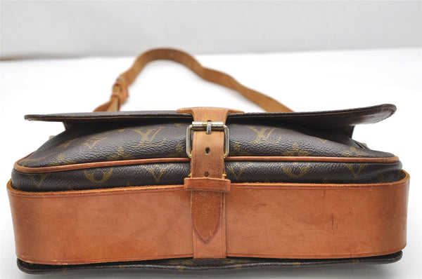 Authentic Louis Vuitton Monogram Cartouchiere GM Shoulder Bag Old Model 5199K