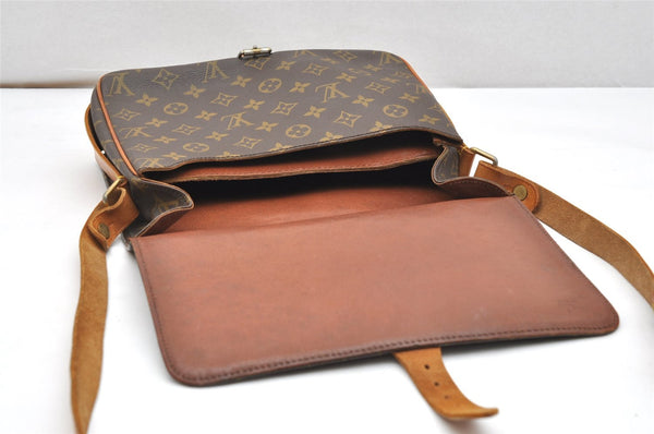 Authentic Louis Vuitton Monogram Cartouchiere GM Shoulder Bag Old Model 5199K