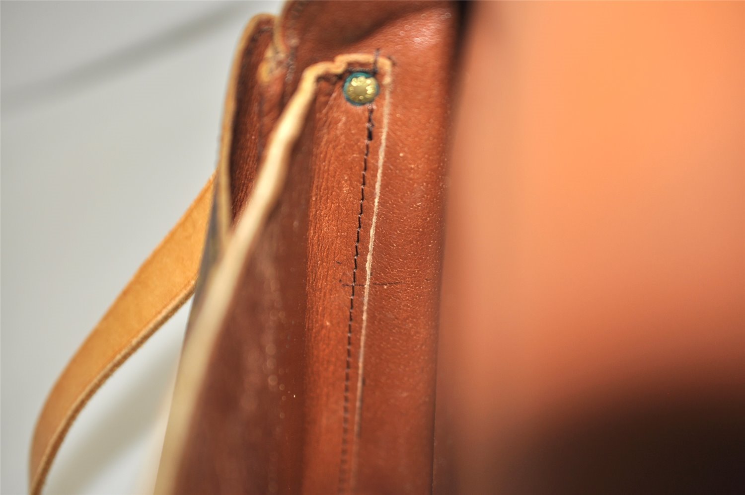 Authentic Louis Vuitton Monogram Cartouchiere GM Shoulder Bag Old Model 5199K