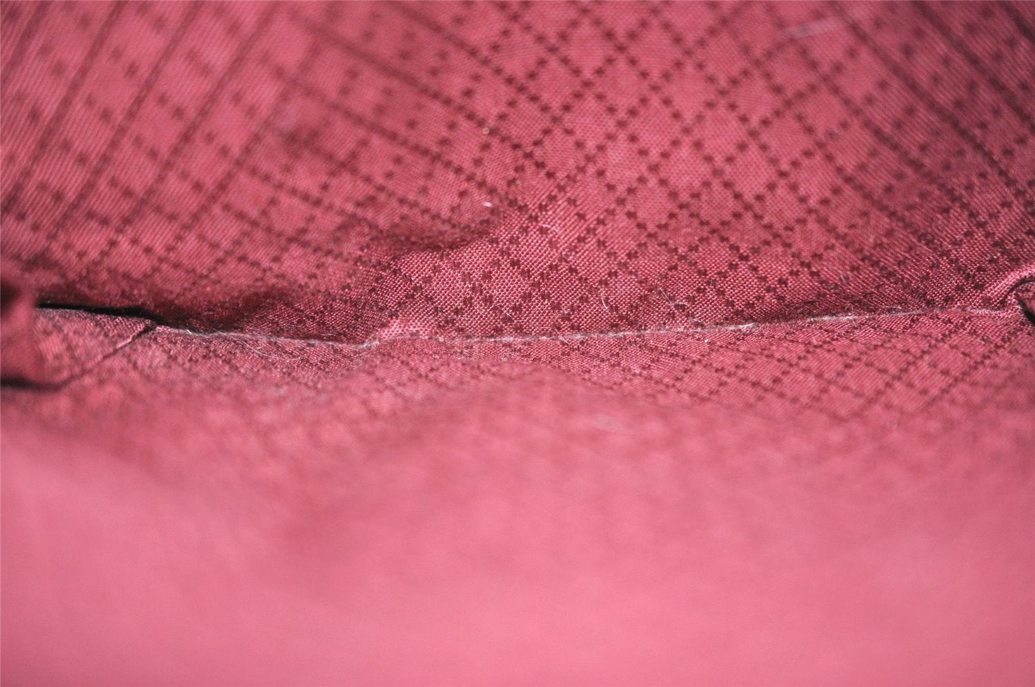 Authentic GUCCI Vintage Shoulder Tote Bag Enamel Bordeaux Red 5200I