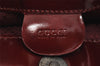 Authentic GUCCI Vintage Shoulder Tote Bag Enamel Bordeaux Red 5200I