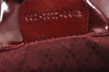 Authentic GUCCI Vintage Shoulder Tote Bag Enamel Bordeaux Red 5200I