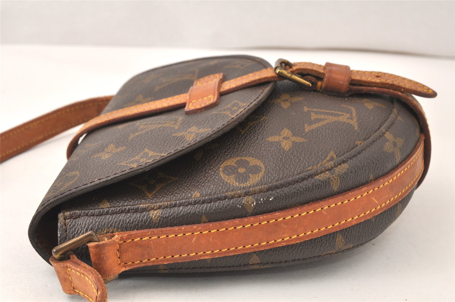 Authentic Louis Vuitton Monogram Chantilly PM Shoulder Cross Bag M51234 LV 5200K
