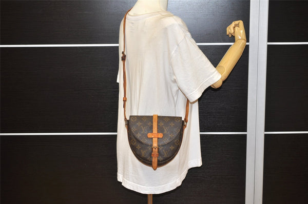 Authentic Louis Vuitton Monogram Chantilly PM Shoulder Cross Bag M51234 LV 5200K