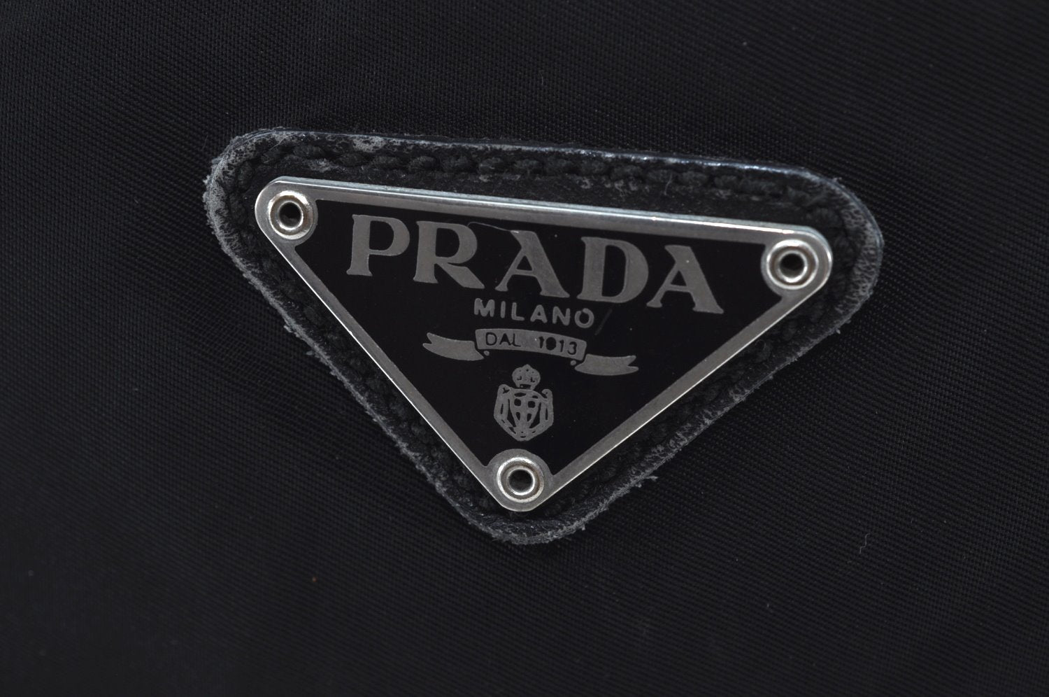 Authentic PRADA Nylon Tessuto Saffiano Leather Shoulder Cross Bag Black 5201H