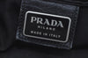 Authentic PRADA Nylon Tessuto Saffiano Leather Shoulder Cross Bag Black 5201H