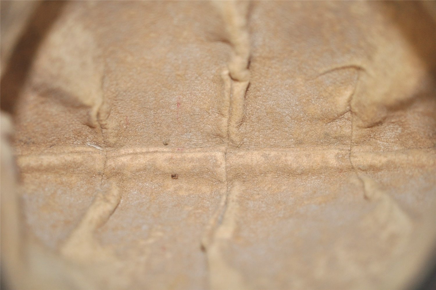 Authentic GUCCI Vintage Pouch Purse GG PVC Leather Brown Junk 5201I