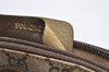 Authentic GUCCI Vintage Pouch Purse GG PVC Leather Brown Junk 5201I