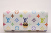 Auth Louis Vuitton Monogram Multicolor Multicles 4 Key Case White Pink Box 5203J