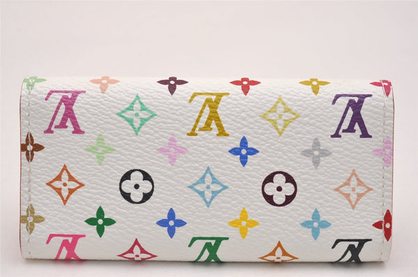 Auth Louis Vuitton Monogram Multicolor Multicles 4 Key Case White Pink Box 5203J