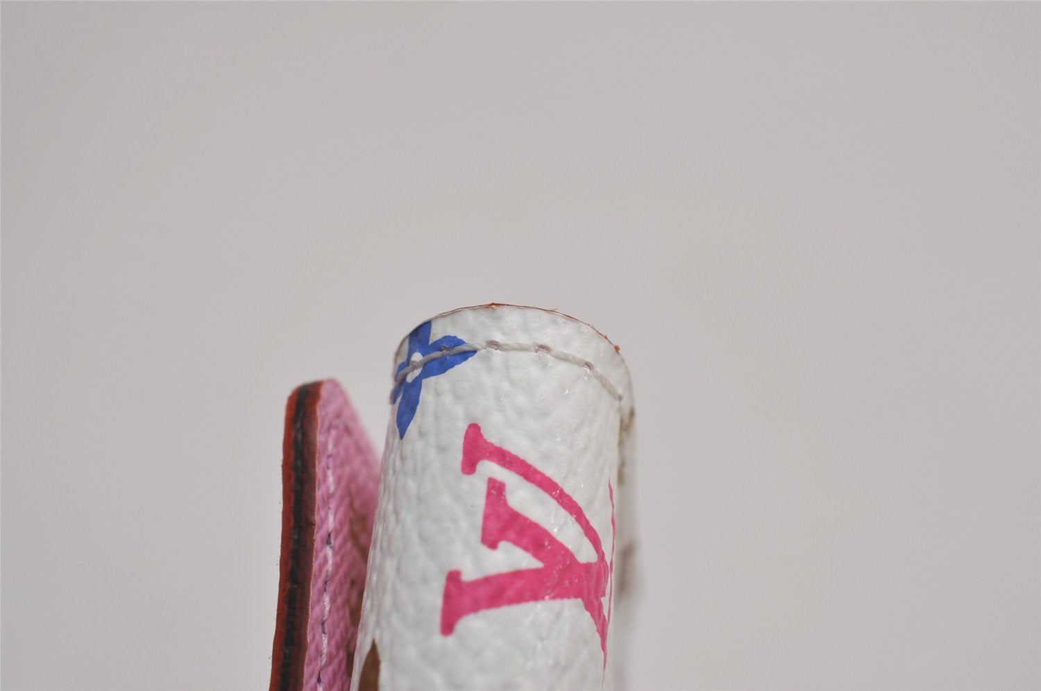Auth Louis Vuitton Monogram Multicolor Multicles 4 Key Case White Pink Box 5203J