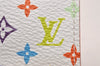 Auth Louis Vuitton Monogram Multicolor Multicles 4 Key Case White Pink Box 5203J