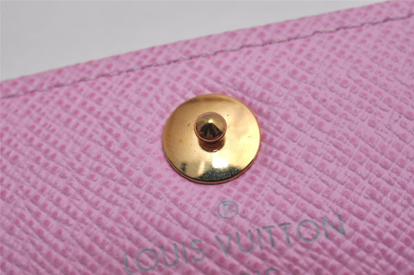 Auth Louis Vuitton Monogram Multicolor Multicles 4 Key Case White Pink Box 5203J