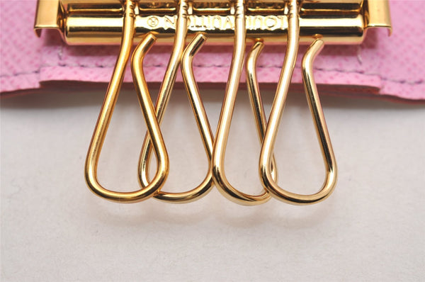 Auth Louis Vuitton Monogram Multicolor Multicles 4 Key Case White Pink Box 5203J