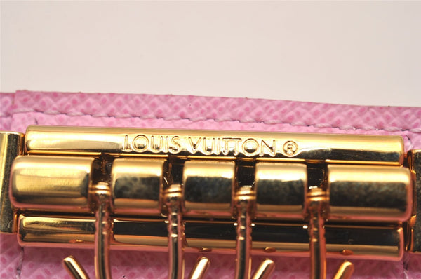 Auth Louis Vuitton Monogram Multicolor Multicles 4 Key Case White Pink Box 5203J