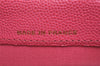 Authentic CHANEL Caviar Skin Matelasse Long Wallet Purse CC Logo Pink Box 5204J