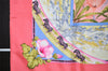 Authentic HERMES Carre 90 Scarf "TROPIOUES " Silk Pink 5204K