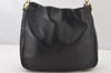 Authentic GUCCI Vintage Bamboo 2Way Shoulder Hand Bag Leather Black Junk 5205K
