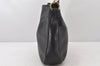 Authentic GUCCI Vintage Bamboo 2Way Shoulder Hand Bag Leather Black Junk 5205K