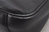 Authentic GUCCI Vintage Bamboo 2Way Shoulder Hand Bag Leather Black Junk 5205K